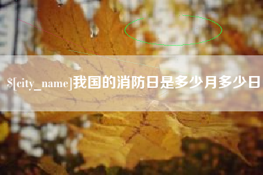 自贡我国的消防日是多少月多少日