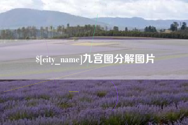 自贡九宫图分解图片