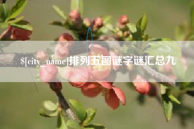 自贡排列五图谜字谜汇总九