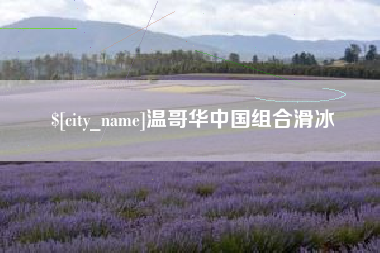 自贡温哥华中国组合滑冰