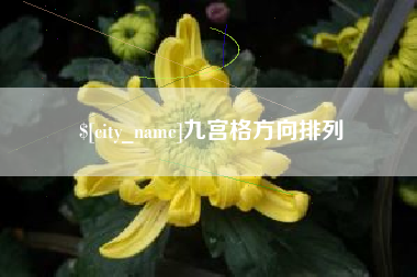 自贡九宫格方向排列