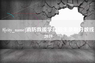 自贡消防救援学院招生录取分数线2019