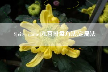 自贡九宫排盘方法,定局法