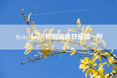 自贡我国消防日是哪一号