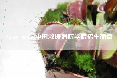 自贡中国救援消防学院招生简章