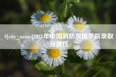 自贡2021年中国消防救援学院录取分数线