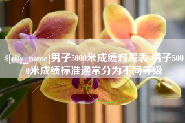 自贡男子5000米成绩对照表-男子5000米成绩标准通常分为不同等级