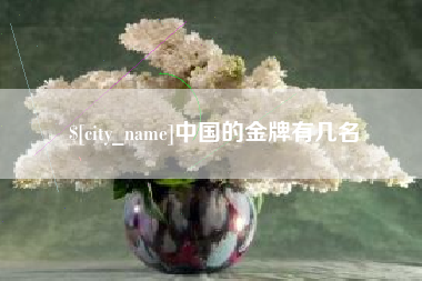 自贡中国的金牌有几名