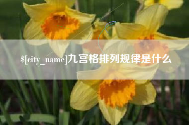 自贡九宫格排列规律是什么