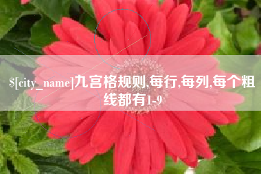 自贡九宫格规则,每行,每列,每个粗线都有1-9