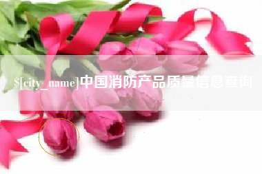 自贡中国消防产品质量信息查询