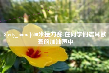 自贡600米接力赛-在同学们震耳欲聋的加油声中