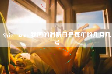 自贡我国的消防日是每年的几月几号