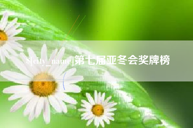 自贡第七届亚冬会奖牌榜