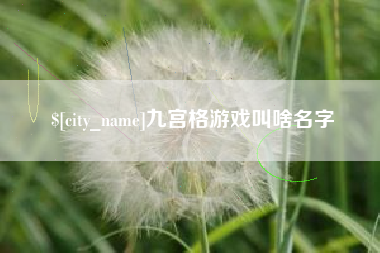 自贡九宫格游戏叫啥名字