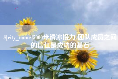 自贡5000米滑冰接力-团队成员之间的信任是成功的基石