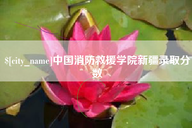 自贡中国消防救援学院新疆录取分数