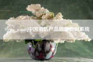 自贡中国消防产品质量查询系统
