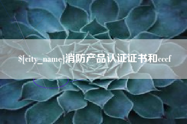 自贡消防产品认证证书和cccf