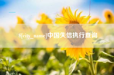 自贡中国失信执行查询