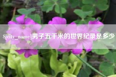 自贡男子五千米的世界纪录是多少