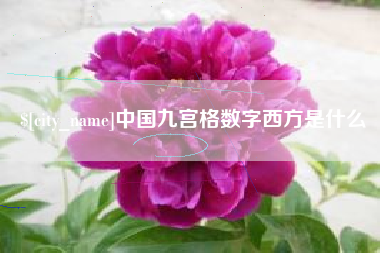 自贡中国九宫格数字西方是什么