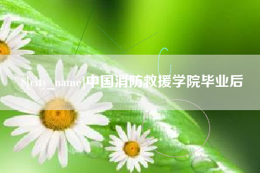 自贡中国消防救援学院毕业后