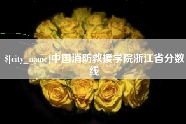 自贡中国消防救援学院浙江省分数线