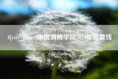 自贡中国消防学院2024年分数线