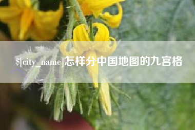 自贡怎样分中国地图的九宫格