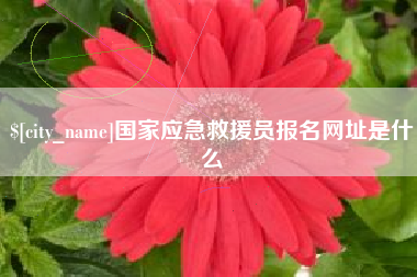 自贡国家应急救援员报名网址是什么