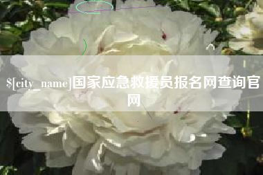 自贡国家应急救援员报名网查询官网