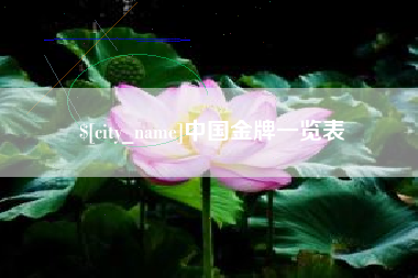 自贡中国金牌一览表