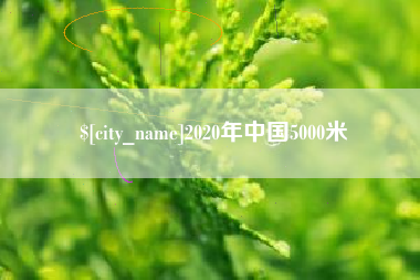自贡2020年中国5000米