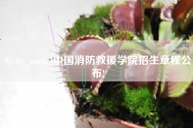 自贡中国消防救援学院招生章程公布!